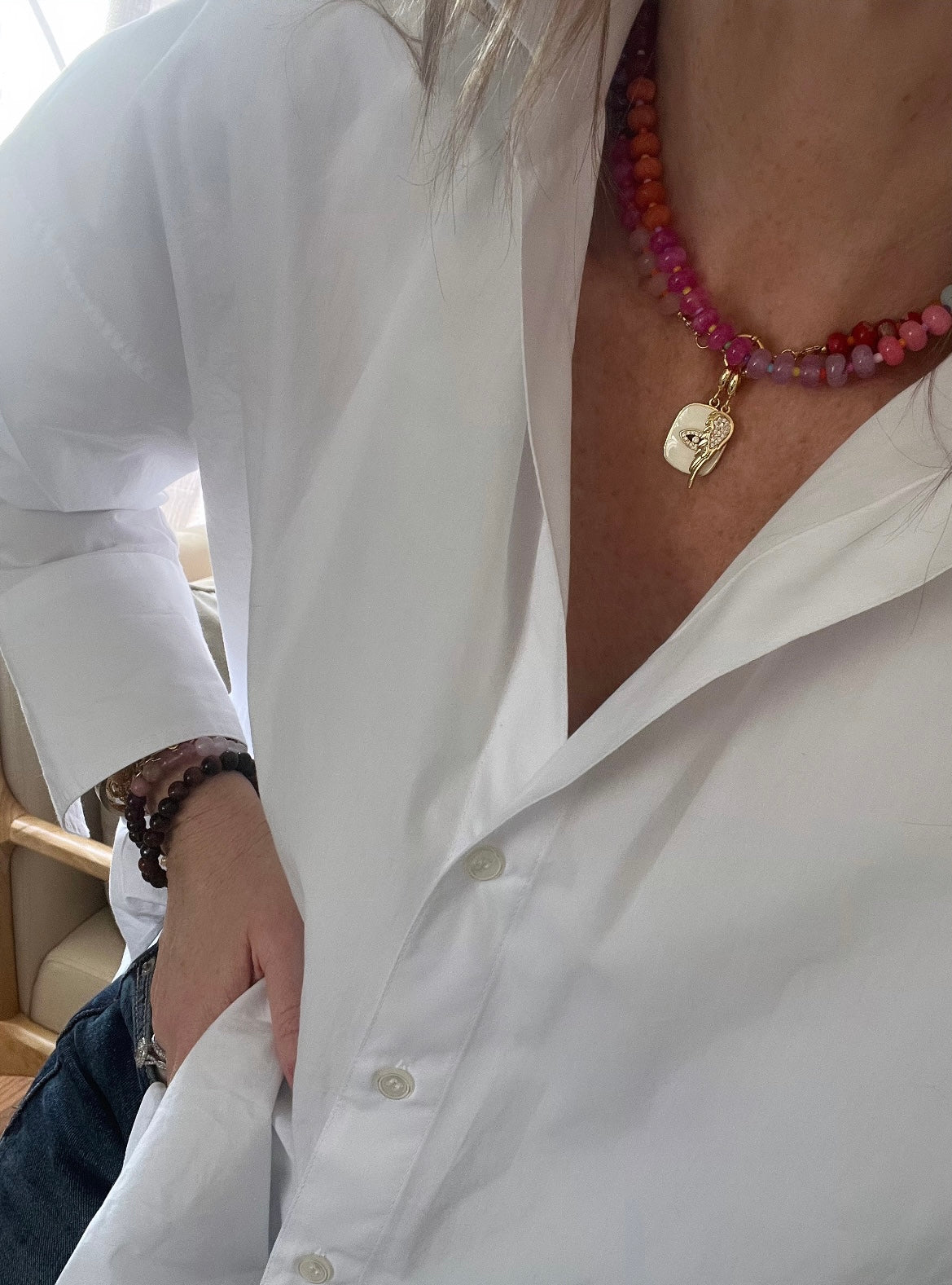 Rainbow Beaded Necklaces